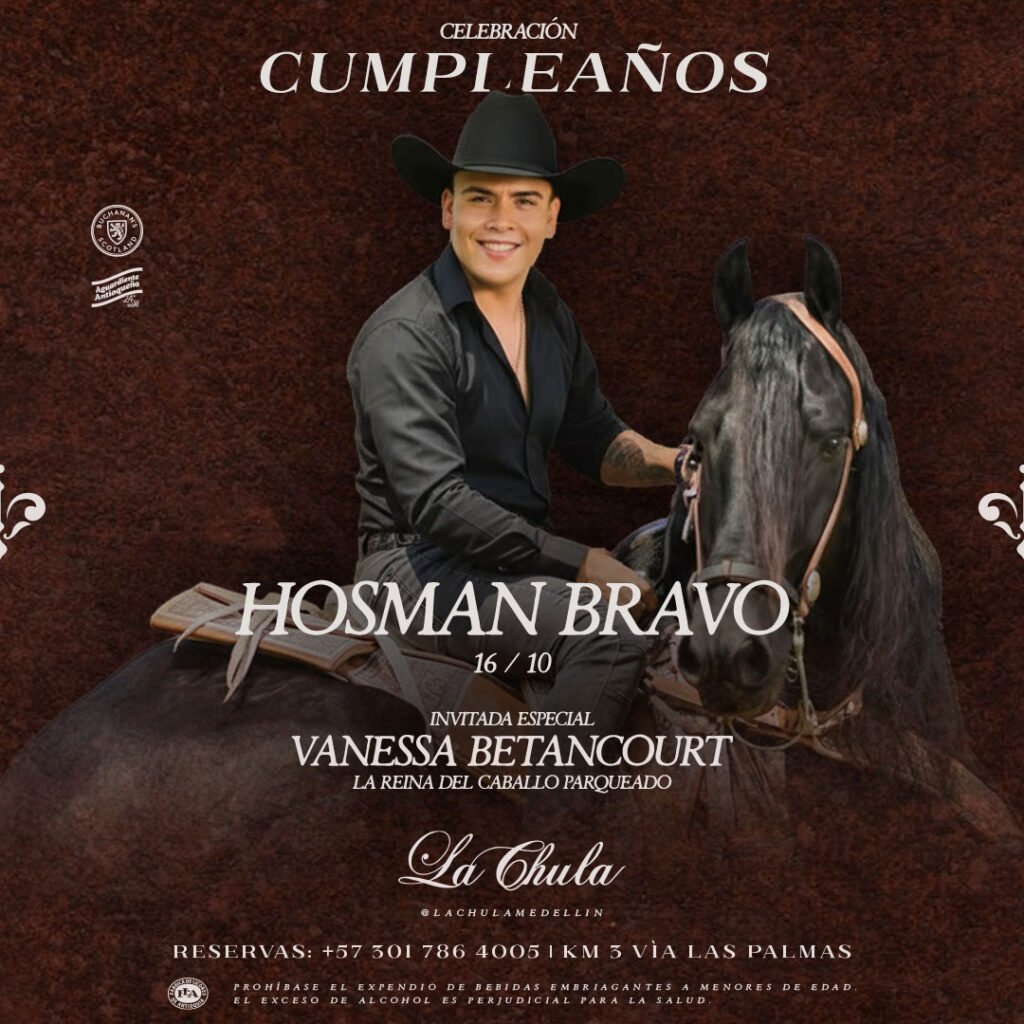 Hosman Bravo - Octubre 16 - La Chula Medellín